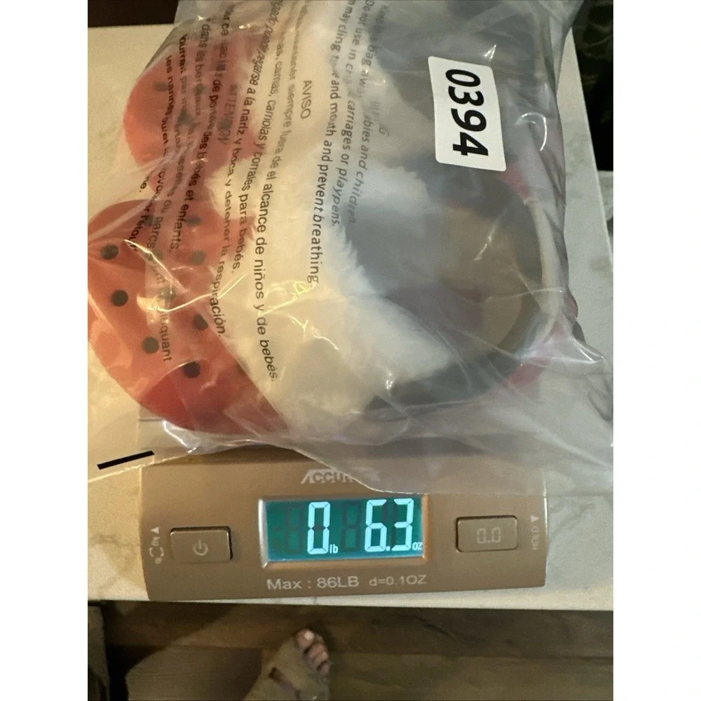Crocs Toddler Classic Santa Belt Fur Lined‎ Clog Red / White Size Child 7C